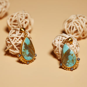 Protecting Turquoise Stone Earring