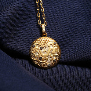 Ancient Egyptian Melodies Diamond Details Necklace