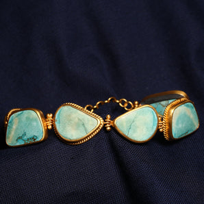 Shade of The Sky Themed Turquiose Stone Bracelet