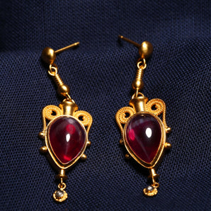 Ruby Light Stone Earring