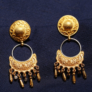 Sun and Moon Motif Earring