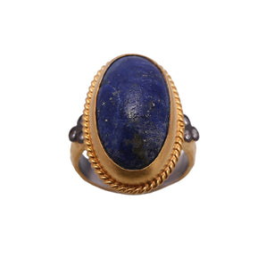 Night Colored Lapis Lazuli Stone Ring