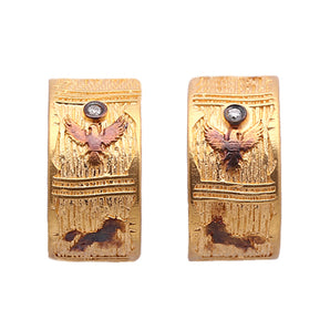 Eagle and Horse Motif Earring