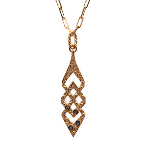 Horus Themed Spear Motif Necklace