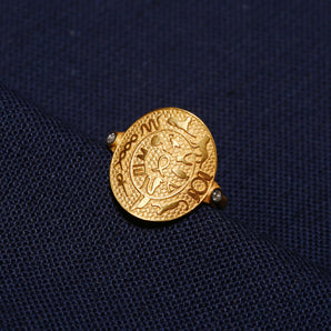 Egyptian Hieroglyphs Themed Ring