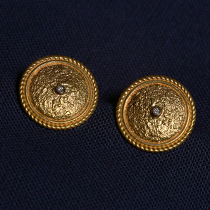 Roman Shield Motif Earring