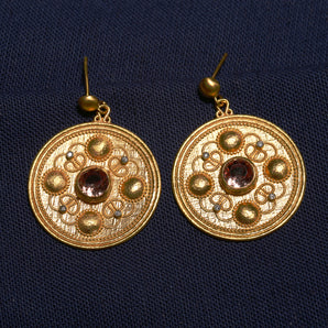 Byzantine Shield Motif Earring