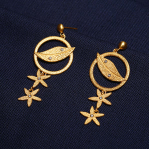 Lifegiving Nature Elements Motif Earring