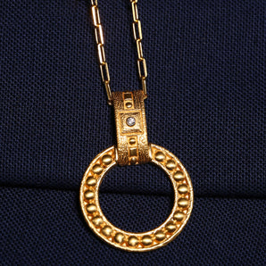 Set's Magic Themed Ring Motif Necklace